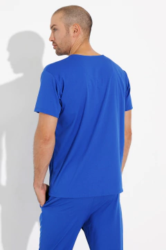 Camiseta Fit Hexágono - Arciel Flex - Azul Francia - San Marino