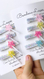 Cartela Hair clips pirulito estrela