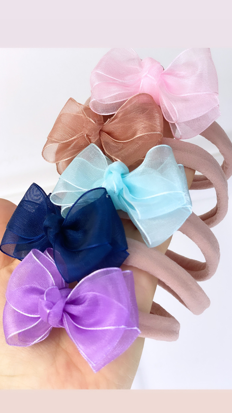 Faixinha laço organza