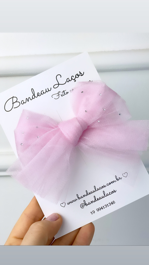 Laço Sofia tule brilho