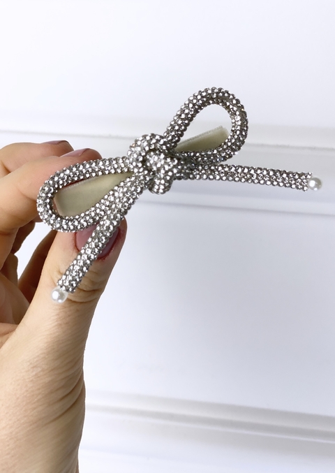 Laço tubo de strass