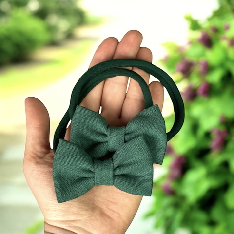 Laço Oli linho verde - comprar online