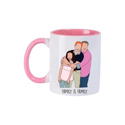 Caneca da série modern family - Cam, Lily e Mitchell