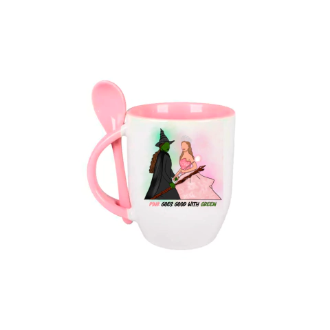 Caneca com colher do filme musical The wicked
