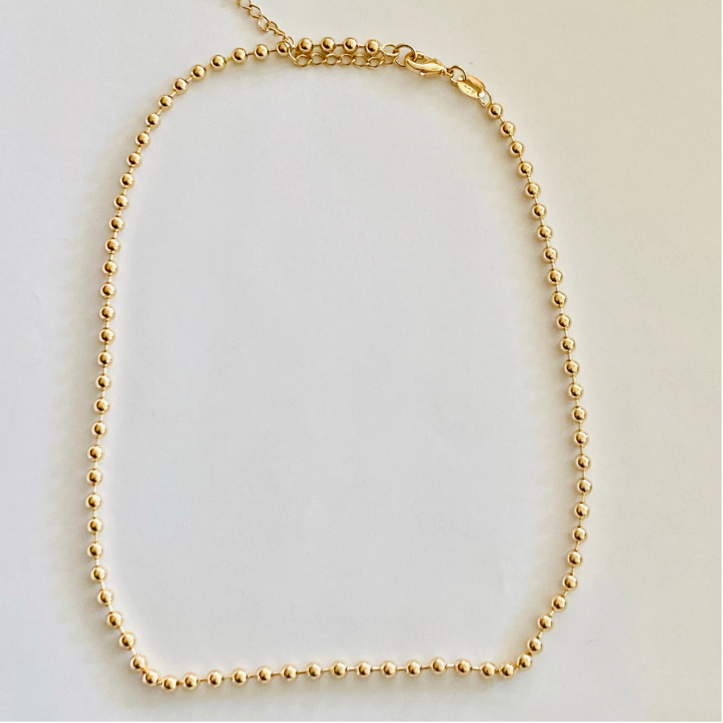 CA220 Collar Plata Bolitas