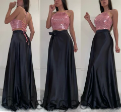 Falda Raso Negra - comprar online