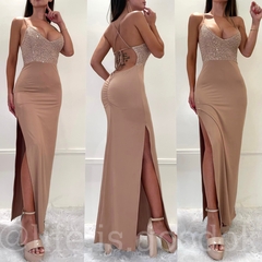 Vestido Milena champagne