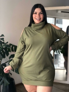 Vestido Poleron - Verde lima