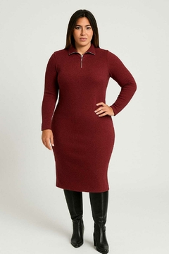 Vestido Lanilla cierre  - comprar online
