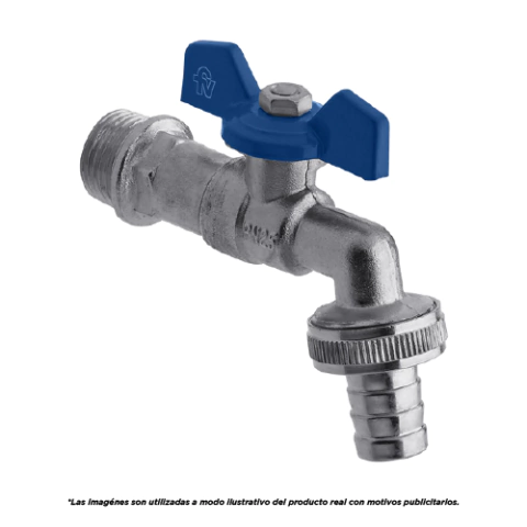 FV - 0436.10 - CANILLA PARA MANGUERA, CON CIERRE ESFÉRICO, DE 25 MM - SKU -