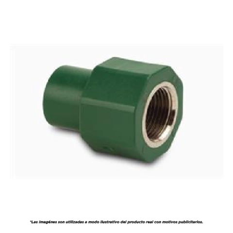 TIGRE - CUPLA CON INSERTO H 25X3/4" FUSIÓN - ROSCA - SKU - 2573