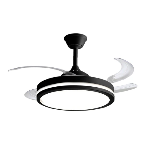 130 W Ventilador de techo negro retráctil digital - Liliana - SKU 47766