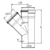 DURATOP - RAMAL SIMPLE A 45º 160 X 160MM - SKU - 4072 - comprar online
