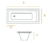BAGNARA - BAÑERA MODERNA 1500X700X420 - SKU - 17726 - comprar online