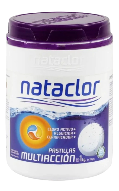 NATACLOR - PASTILLAS DE CLORO MULTIACCIÓN 5KG - SKU - 26470