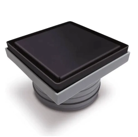 REJILLA PILETA PATIO LAGOON 12X12 NEGRO MATE - ATRIM -SKU 47688