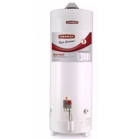 SHERMAN - TERMOTANQUE A GAS 80L DE PIE TPG080 - SKU - 32697