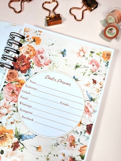 Agenda permanene 2 dias Garden tamanho A5 - Fofurinhas da Bila