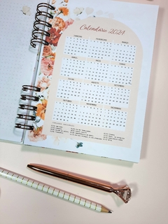 Agenda permanente 1 dia Garden tamanho A5 - loja online