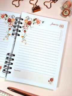 Agenda permanente 1 dia Garden tamanho A5 na internet