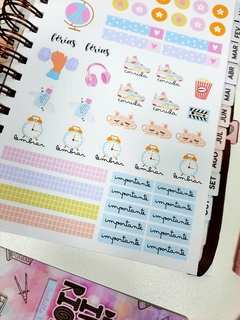 Agenda permanente 2 dias Cute tamanho A5 na internet