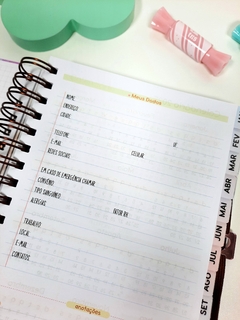 Agenda permanente 1 dia Cute tamanho A5 - loja online