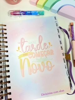 Agenda permanente 1 dia Garden tamanho A5 - Fofurinhas da Bila