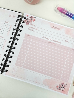 PRONTA ENTREGA - Caderno quadradinho Floral 06 - loja online