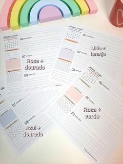 Agenda permanente 1 dia Self Love tamanho Quadradinho - comprar online