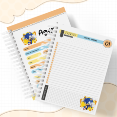 Agenda escolar permanente - 1 dia por página - Sonic - comprar online