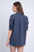 TASHA CAMISA BASIC LINO AZUL - SOLIDO INC.