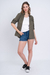 TASHA CAMISA BASIC LINO VERDE - comprar online