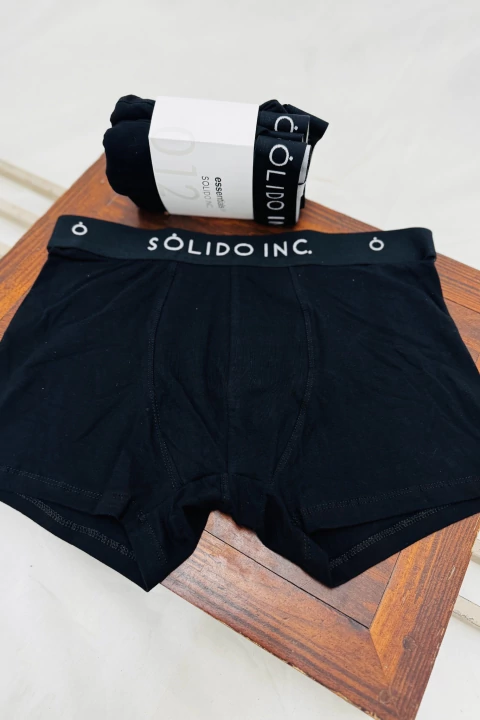 BOXER ZEUS ALG/LYCRA NEGRO PACK X2