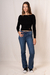 SIRLEY POLERA TEJIDA NEGRA - comprar online