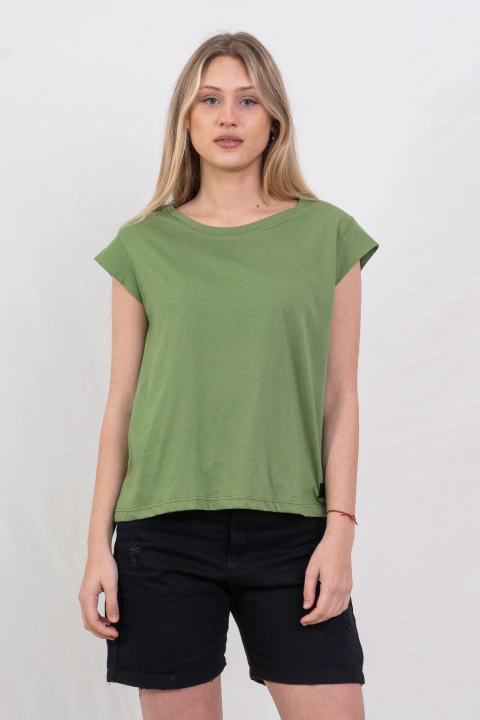 REMERA JAPAN VERDE ESTAMPA FLOR - comprar online