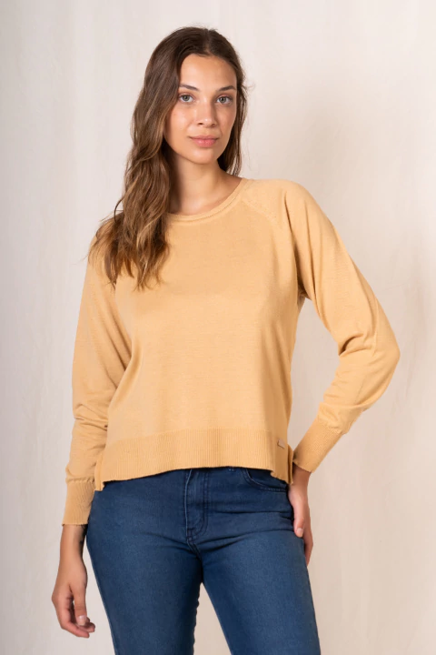 SWEATER GRACE HILO CAMEL ESSENTIALS