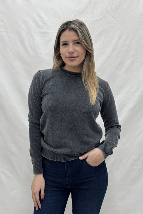 SWEATER LULA ACID NEGRO