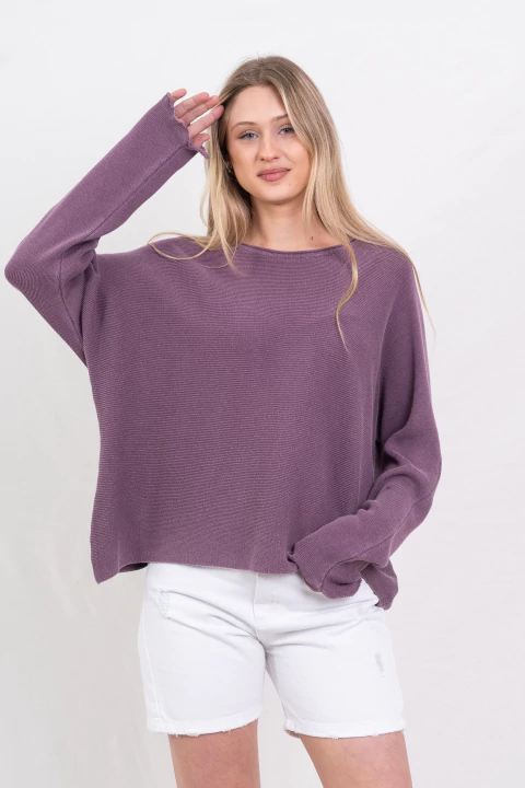 SWEATER LUZ CORROSIÓN VIOLETA - comprar online