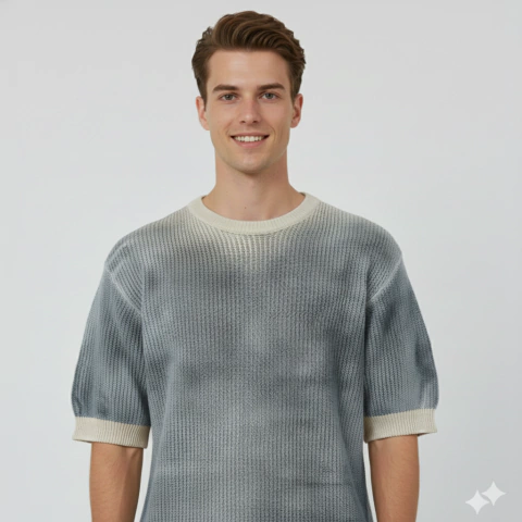 REMERA TEJIDO ZUKER AZUL