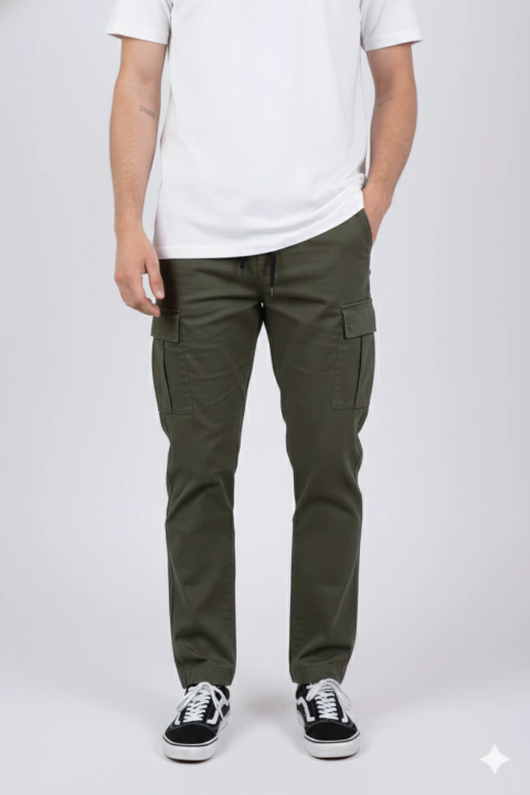 JOGGER COBBY CARGO RECTO VERDE - comprar online