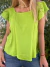 Blusa Samil de lino lima con vuelos