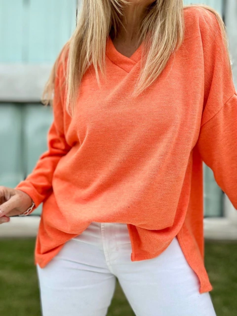 Remeron Dolo de lanilla premiun naranja