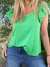 Blusa Samil de lino verde con vuelos
