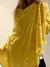 Manton labrado textil amarillo - comprar online