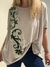 Remeron de diseño Arabesco verde de modal