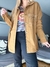 Imagen de Camisaco gabardina elastizada y bolsillos con tachas habano