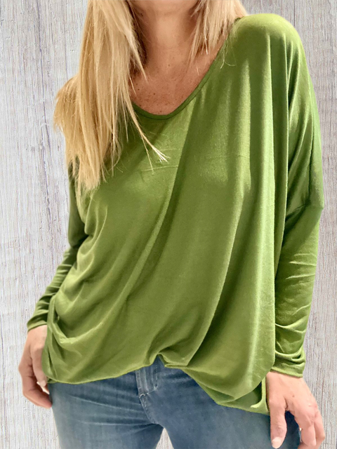 Remeron Sofi de modal mangas largas verde musgo