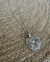 Collar Aras colgante plateado circular - tienda online