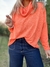 Poleron de lana Lucre naranja - comprar online