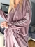 Combi Almendra de morley vintage con lycra y strass rosa - Andra Urgat